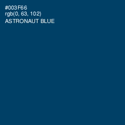 #003F66 - Astronaut Blue Color Image